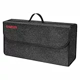 Einesin Auto Organizer Toolbag, Kofferraum Organizer aus Filz mit Klett Fixierung, Auto Zubehör für Werkzeug & Autopflege, Auto Organizer Kofferraum, Kofferraumtasche (50 * 15 * 25CM-1PC)