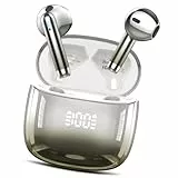 AOSRAU Bluetooth Kopfhörer, Kopfhörer Kabellos Bluetooth 5.3 In Ear Kopfhörer mit 4 ENC Mic, HiFi Stereo, IP7 wasserdichte Ohrhörer Beige