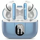 AI Kopfhörer Übersetzer, 3-in-1Bluetooth 5.3 Echtzeit Sprachübersetzer Kopfhörer mit 164 Sprachen/6 Übersetzungsmodi, 40Std Übersetzer Ohrhörer mit ENC Mic und App für Lernen, Reisen, Business Blau