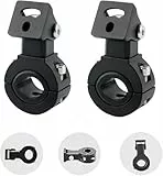 HQTS Motorrad Halterungs Spotlampenhalter Verstellbar um 360 Grad 18-32mm Horizontale Bull Bar Universal Scheinwerfer Halterung - 2set