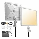 Godox P260C Pro LED-Panel-Videoleuchte, 45 W, zweifarbig, 2800 K-6500 K, mit NFC-App-Steuerung, CRI 98+, TLCI 98+