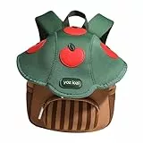 Dickly Personalisierter Mini-Pilz-Rucksack für Kinder, großes Fassungsvermögen, Verstellbare Träger, Kindergartenrucksack für 1-3-Jährige, Kinder-Schulranzen für Kinder Jungen Mädchen, Grün