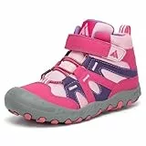 Mishansha Mädchen Wanderschuhe Bequem Atmungsaktiv Trekkingschuhe Unisex-Kinder Turnschuhe Outdoor Sport Wanderstiefel Rosa 28 EU