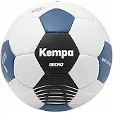 Kempa Gecko Handball Spielball und Trainingsball - softes und griffiges Obermaterial - geeignet für das Spielen mit Harz - Ball für Kinder und Erwachsene, grau/blau