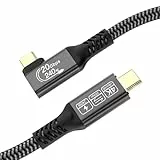 CAKOBLE USB C Kabel auf USB C 2M,USB 3.2 Gen2 Typ C ladekabel,20 Gbps Datenübertragung,240W 48V/5A Schnellladekabel,4K@144Hz Videoübertragung usb c winkelfür Laptop,Mobiltelefon,Monitor,USB-C-Geräte
