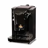 FABER COFFEE MACHINES | Slot Plast Model | POD Coffee Machine 44 mm | Adjustable Brass Pad Press (SCHWARZ/SCHWARZ)