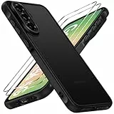 iVoler Hülle für Samsung Galaxy A56 5G mit 2 Stück Panzer Schutz Glas, [Militärstandard] Stoßfest [Kameraschutz] Handyhülle, Matt Durchscheinende Rückseite Anti-Fingerabdruck Schutzhülle Case, Schwarz