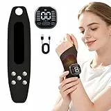 EMS Wrist Massager Handgelenk, Massagegerät Kabelloses Handmassagegerät mit Wärme, 6 Modi/15 Intensitäten, Handgelenk Bandagen für Entspannung