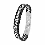 JOOP! Armband Edelstahl Herren Armschmuck, 18,5+1,5+1,5 cm, Silber, Kommt in Schmuck Geschenk Box, 2038037