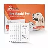 AlievePet Giardien Schnelltest für Hunde & Katzen, 7 Stück Giardien Test mit ≥98% Zuverlässigkeit einfache Anwendung zu Hause Darmparasiten und Durchfall Antigen-Test