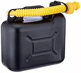 Cartrend 7740055 Reserve Kraftstoff-Kanister, PVC, UN-Zulassung, 5 Liter, Farblich sortiert, Schwarz