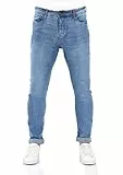 riverso Jeans Herren Stretch Tapered Fit RIVToni Jeanshose Hose Denim, Farbe:Middle Blue Denim (M236), Größe:32W / 32L