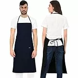 PALLTEX Borago Kochschürze Männer Kochschürze Damen Schürze Damen Schürze Herren für Kochen Basteln Malen Backen (Schwarz)