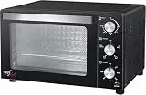 Melchioni Familie | Elektrischer Backofen DEVIL, Kapazität 32 Liter, 3 Kochmodi, Timer 60 Minuten, 1500W, Doppelglas, Innenlicht und Temperatur Bis zu 230 º C, 49 x 44 x 30,5 cm