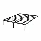 Olee sleep 35cm Stabiler Stahlbett / Stahl-Lattenrost / Anti-Rutsch-Unterstützung / Matratzenunterbau / Metallbett / Bettrahmen / Bett / 100 x 200cm / Twin XL / Schwarz / Metall