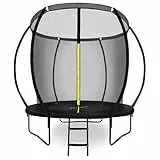 Hypermotion Trampolin Outdoor Kinder 244/305 / 366/430 / 487 cm Kindertrampolin ab 3 Jahre - Schnelltrocknend und Wasserabweisend - Ausgezeichnete Sprungkraft - Gartentrampolin (Ø 244 cm / 8FT)