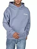 riverso Hoodie Herren Oversize mit Backprint RIVDave Kapuzenpullover Pullover, Größe:L, Farbe:Rainy Blue