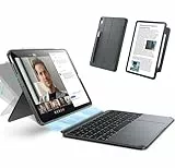 ESR Hülle mit Tastatur für iPad Air 11' (M4/M3/M2) & 10,9' (5/4. Gen) – Magnetisch abnehmbare Keyboard, Hoch- und Querformat, großes Click-Anywhere-Trackpad, Backlit Tasten, Shift Serie, Dunkelgrau