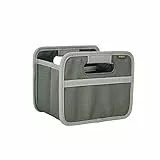 meori Faltbox Mini in Oliv – Kleine Klappbox mit Griffen – Geschenkidee und Allzweck Aufbewahrungslösung - A100527 - 16,5 x 12,5 x 14 cm