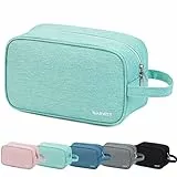 Narwey Kulturtasche Damen Kulturbeutel Herren Kosmetiktasche Schminktasche Damen Waschtasche Kinder，Schminkkoffer Mädchen Kosmetikkoffer Travel Essentials für Frauen (Minzgrün)