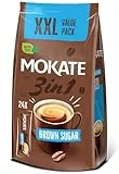 MOKATE - 3in1 Instant Kaffee Brauner Zucker - 24 Sachets x 17g - Cremiger Instant-Kaffeemix mit Braunem Zucker, Milch & Löslichem Kaffee - Schnelle Zubereitung, Vollmundiger Geschmack - 408g