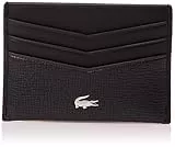 Lacoste Geldstücke Kleine Lederwaren Geldbörse für Herren, Noir