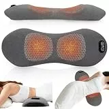BIZOI 3 In 1 RüCkenmassagegeräT, Rückenmassagegeräte mit Wärme, Vibration & Dehnung, Ergonomische Rückenstütze, Rückenmassagegerät mit intelligentem Steuerschalter für Unteren Rücken, Nacken