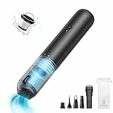 Baseus A3 Lite Handstaubsauger Akku Auto, 12000pa Autostaubsauger mit USB-C Schnellladung, Auto Staubsauger Kabellos mit Single-Touch-Leer, Mini-Staubbrecher für Auto, Tierhaare, Haus