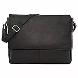 LEABAGS Messenger Bag, Acapulco Echtleder Aktentasche Herren & Damen, Leder Laptoptasche bis 15 Zoll, Umhängetasche mit Schultergurt 39 x 30 x 11 cm