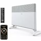 Ballu Infrarotheizung Standgerät & Wandmontage 2000W, Elektrische Heizung Energiesparend mit Smart Thermostat, WLAN App & Alexa, Leise Konvektor Heizung mit Frostwächter,Timer für Innenräume(weiß)