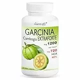 GARCINIA CAMBOGIA EXTRAFORTE 1200mg pro Tablette - 180 Tabletten - 100% PURE (720mg HCA pro Tablette) 100% NATURAL - ITALIENISCHES PRODUKT