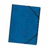 herlitz Ordnungsmappe Quality, A4, blau, 12 Register, Eckspanner Gummizug, 1 Stück