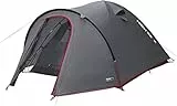 High Peak Kuppelzelt Nevada 4, Campingzelt mit Vorbau, Iglu-Zelt für 4 Personen, doppelwandig, 3.000 mm wasserdicht, Ventilationssystem, Wetterschutz-Eingang, Moskitoschutz, 300x250x135 cm