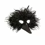 W WIDMANN MILANO Party Fashion - Maske Vogel, mit Federn, Papagei, Karneval, Mottoparty