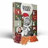 Dogs'n Tiger - Guido Maria Kretschmer Katzen Adventskalender 2025, Adventskalender für Katzen – Natürliche & hochwertige Snacks aus 85% Fleisch hinter jedem Türchen, ohne Zucker & Getreide