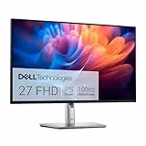 Dell P2725H 27 Zoll Full HD (1920x1080) Monitor, 100Hz, IPS, 5ms, 99% sRGB, USB-C, DisplayPort, HDMI, VGA, 4X USB, 3 Jahre Garantie, Schwarz