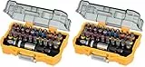 DEWALT 32-tlg. Schrauberbit-Set DT7969 (25 mm Bit-Set mit allen gängigen Schraubkopfprofilen, inkl. Schnellwechsel-Bithalter, Farbcodierung für schnelleres Finden, robuste Aufbewahrungsbox)