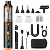 RABIGALA Handstaubsauger Akku 4-in-1, 30000PA Auto Staubsauger Stark mit hoher Leistung, Autostaubsauger Akku Testsieger, 3-Gang 280000 U/min Handstaubsauger Kabellos für Auto, Bürotisch, Tastaturen