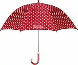 Playshoes Stockschirm mit kindgerechtem Mechanismus Unisex Kinder,rot Punkte,original