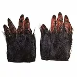 Bristol Novelty MD162 Haarige Hände, braun, 1 Paket, Unisex, Erwachsene, Einheitsgröße Halloween
