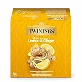Twinings Kräutertee mit Zitrone & Ingwer WARMING LEMON GINGER - erfrischender Tee im Beutel mit spritziger Zitrone & würzigem Ingwer, natürlich & belebend (50 Teebeutel, 75g)