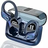 STECEi AI Kopfhörer Übersetzer, 3-in-1Bluetooth 5.4 Echtzeit Sprachübersetzer Kopfhörer 164 Sprachen mit App, 75Std Übersetzer mit Ohrhaken und ENC Mic, 6 Übersetzungsmodi für Business, Blau