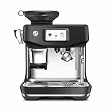 Sage - The Barista Touch Impress - Kaffeemaschine mit automatischer Milchaufschäumung, integriertem Mahlwerk & Cold Brew-Funktion - Intelligente Dosierung, assistiertes Tampern - Schwarzer Trüffel