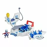 PJ Masks Power Heroes Power Hauptquartier, Spielset mit Auto und Figur, Spielzeug für Jungen und Mädchen