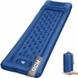 Haksimey Isomatte Selbstaufblasend Luftmatratze Camping,12cm Dicke aufblasbare Camping Matratze,72 * 200cm Air Mattress mit Kopfkissen und Fußpumpe,Schlafmatte für Wandern,Strand,Outdoor und Zelt