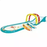 Intex 56167NP – Aufblasbare Surf-Wasserrutsche, mit Sprinkler und zwei Mini-Surfbrettern, Vinyl, mehrfarbig, 561 x 137 x 99 cm