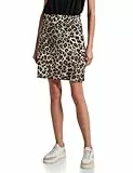 Street One Damen A361729 Paperbag Rock mit Leo-Muster, Schwarz, 44