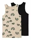 Name IT Jungen Nkmtank Top 2p Peyote Monster Truck Noos Unterhemd, Peyote, 122-128 EU