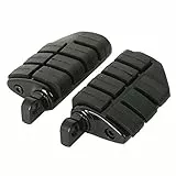 XMT-MOTOR Fußrasten Motorrad 10mm Stoßfeste Trittbrett Pedal Kompatibel mit Harley Road King Sportster xl 883 xl 1200