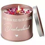 PRSTENLY Dankeschön Geschenke für Frauen Geburtstagsgeschenk, Lehrer Abschiedsgeschenk Kollegen Erzieherin beste Freundin Geburtstag Kerzenständer Ruhestand, 40. 50. 60 Geburtstag Frau Weihnacht